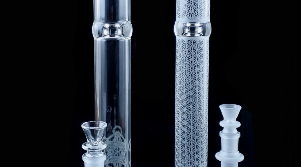 Glass SoL-45 Lace-Sphere straight tube