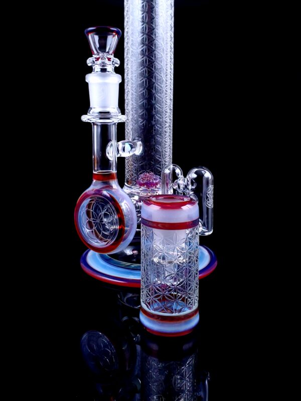 Glass Fire-Polished Sacred-G Worked SoL-45 x DC set
