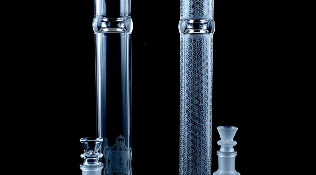 Glass SoL-45 Lace-Disc straight tube