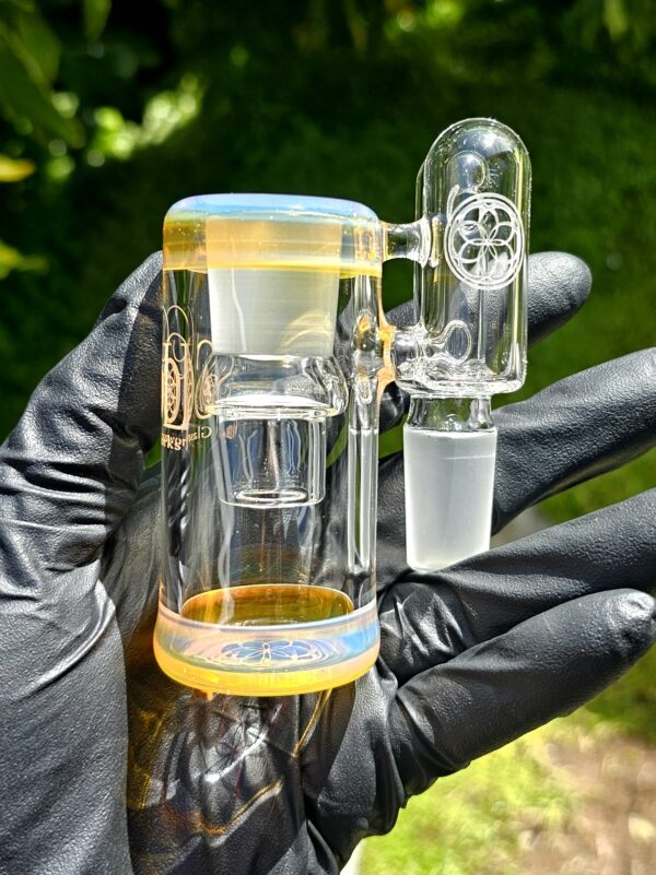 Glass NS-Yellow Accented 18mm Dry Catch