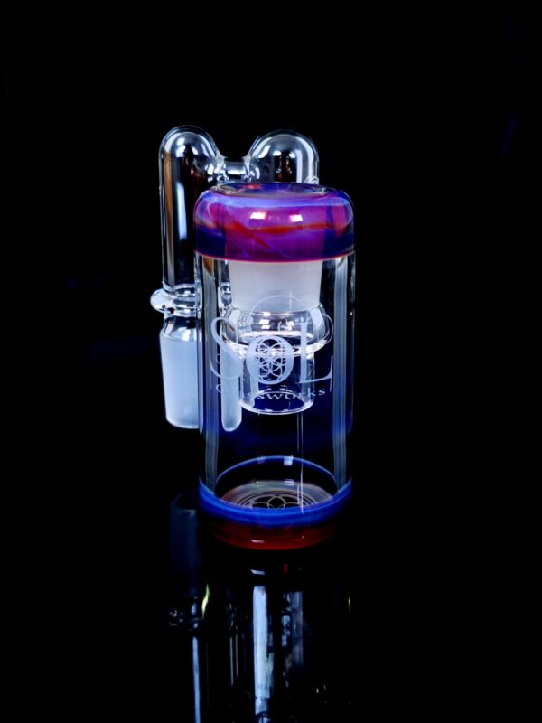 Glass Amber Purple Accented 18mm Dry Catch