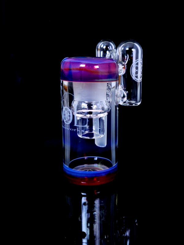 Glass Amber Purple Accented 18mm Dry Catch