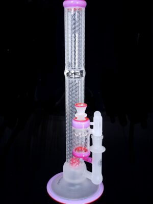 Glass Pink Slyme over Poppy accented Sacred-G SoL-45 Lace-Sphere x DC set