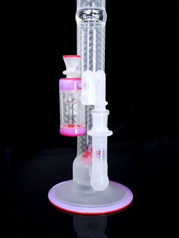Glass Pink Slyme over Poppy accented Sacred-G SoL-45 Lace-Sphere x DC set