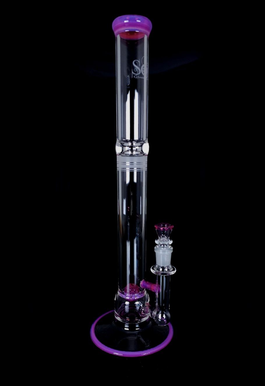 Glass Telemagenta Accented SoL-45 Lace-Sphere Glass Telemagenta Accented SoL-45 Lace-Sphere